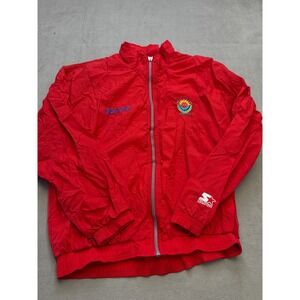 Vintage Starter 1999 NCAA Womens Final Four Windbreaker Jacket Red Large